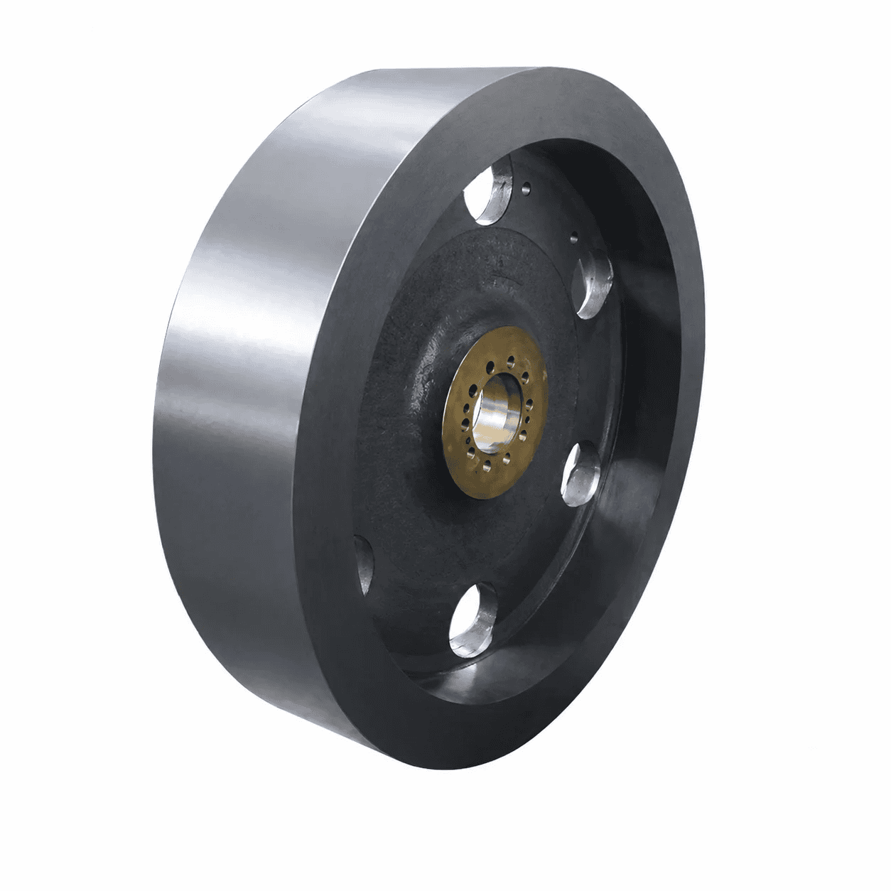Crusher flywheel spare part for jaw crusher replacement.