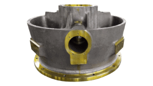 Marine gearbox housing for sailboats and yachts, durable and high-quality.